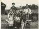 The Croft Family - Back Row - Herbert Barker, David Croft, Wilfred Croft. Front Row - Doreen Croft, May Croft, Mel Croft
